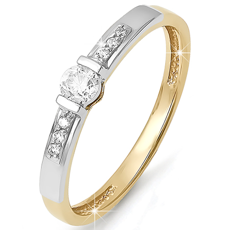 Кольцо, золото, бриллиант, БР110146